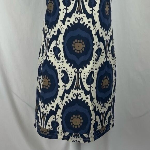 J Crew Cream Navy 100%‎ Cotton Casual Cottage Feminine Dress NWOT Size 0 - Picture 4 of 11